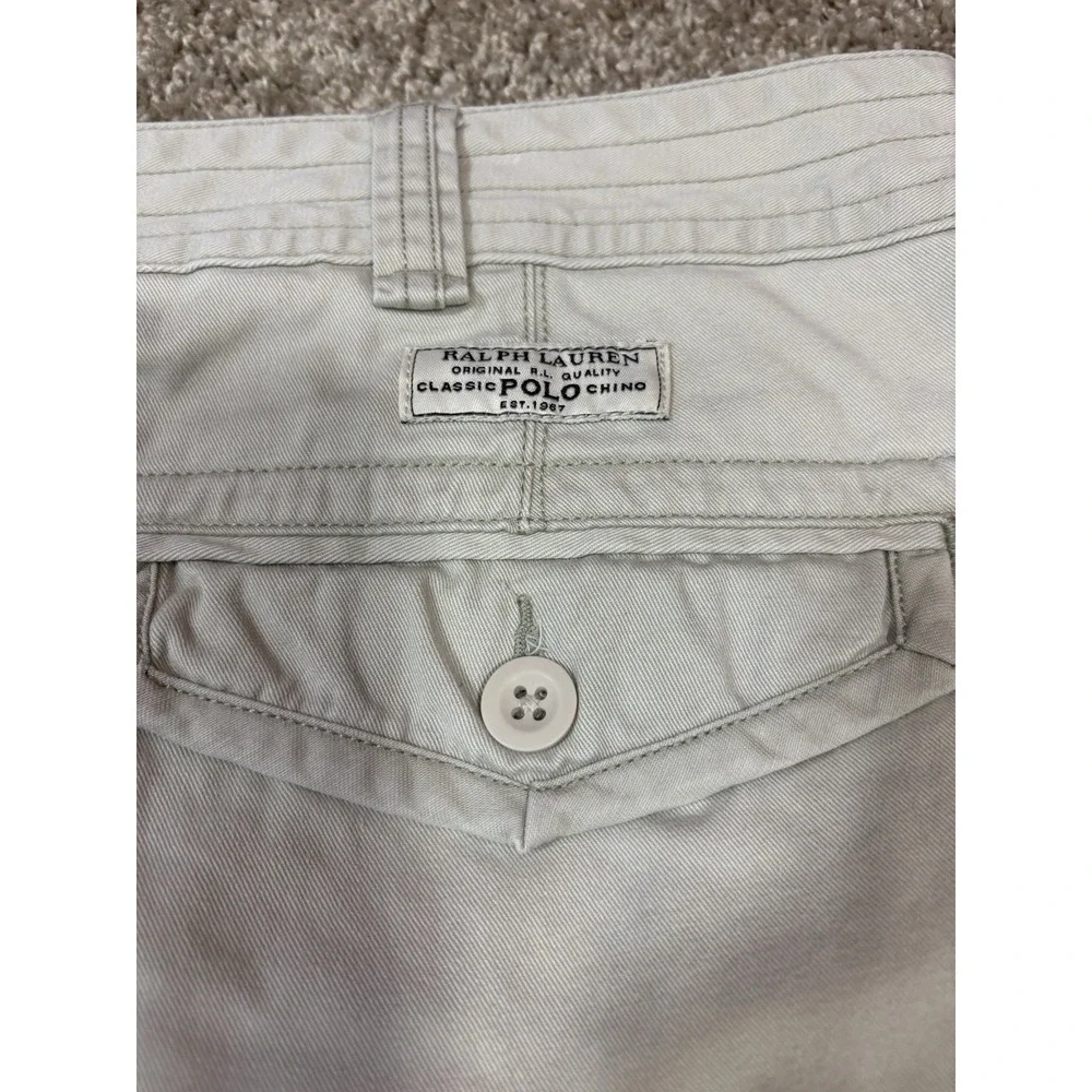 Polo‎ Ralph Lauren Men's Cargo Shorts Khaki Beige Classic Polo Chino Size 36